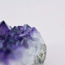 close-up photo of purple geode