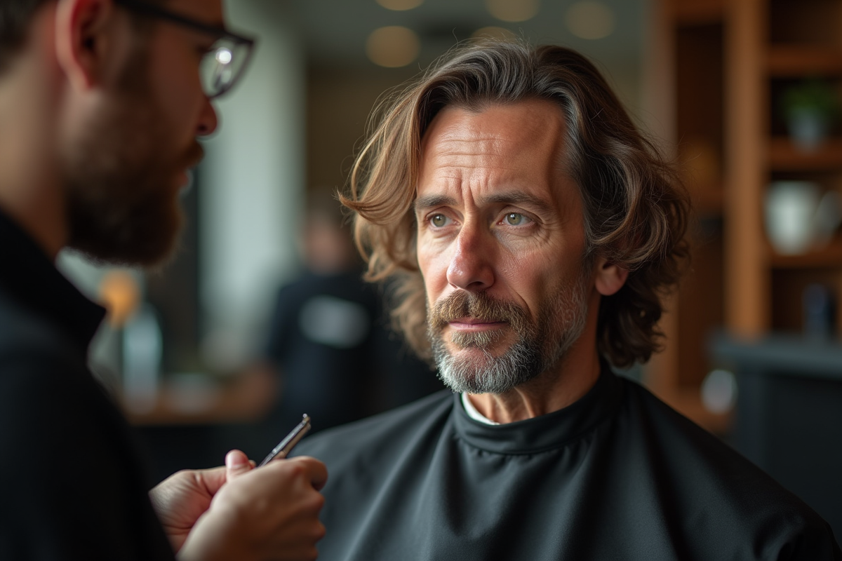 cheveux homme