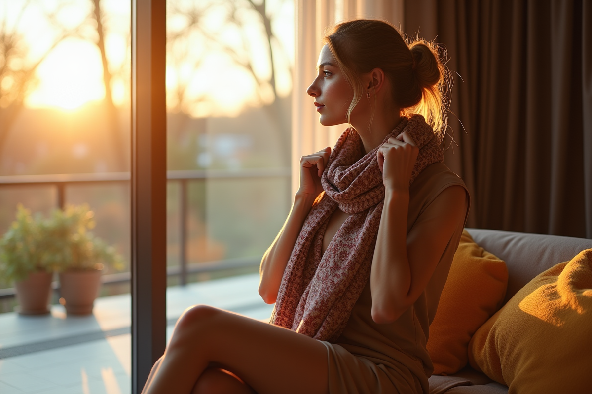 foulard robe